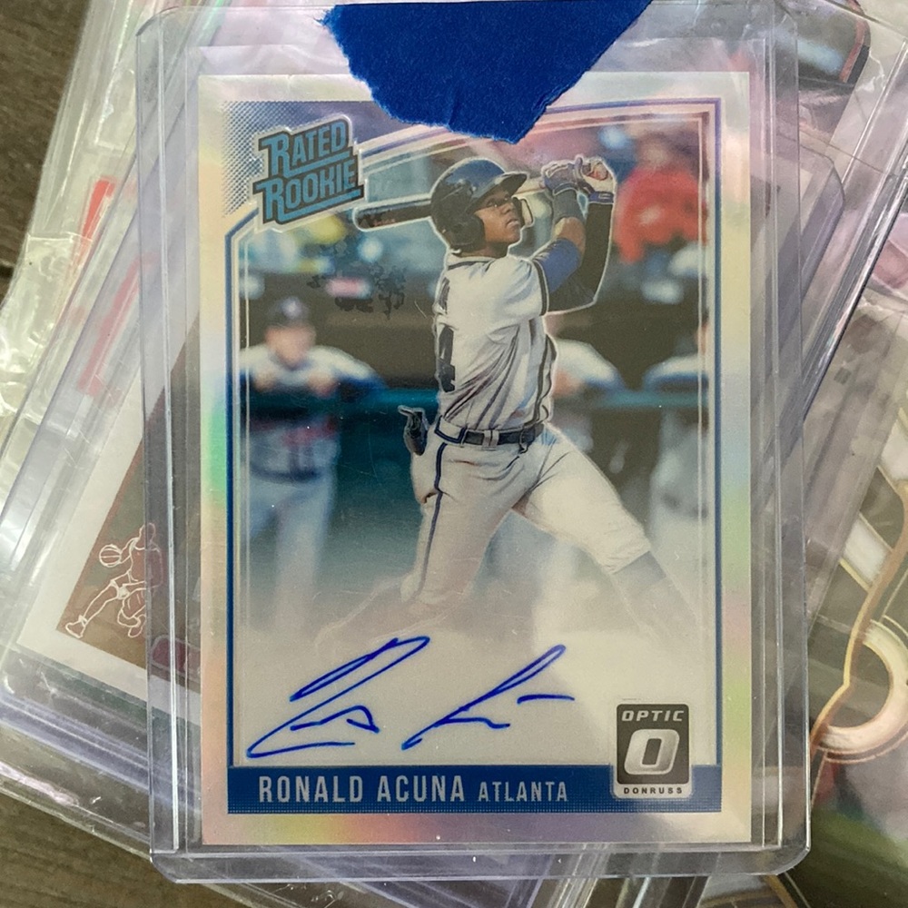 RONALD ACUNA JR RATED ROOKIE HOLO AUTO